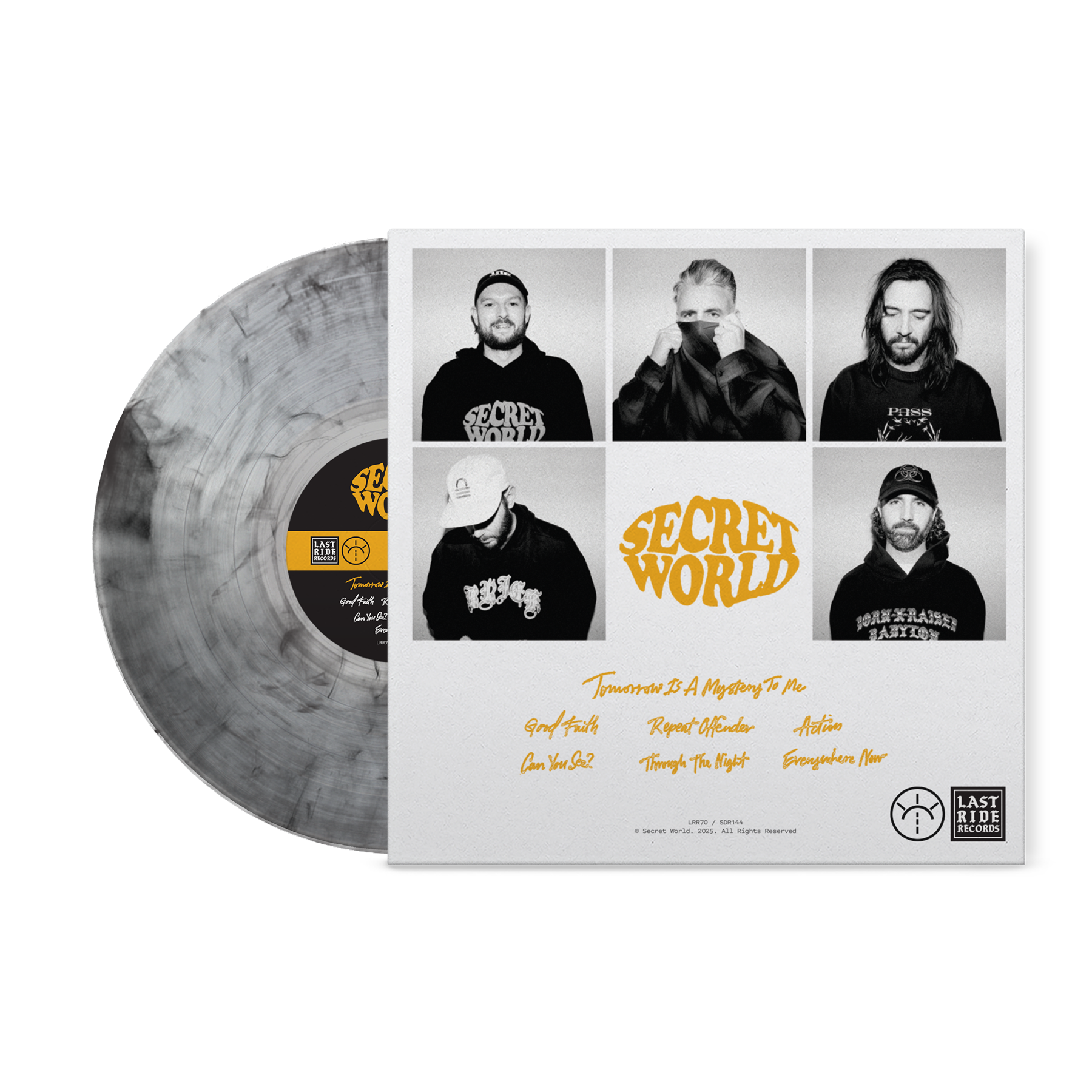 Tomorrow is a Mystery to Me Vinyl - Clear with Black Haze